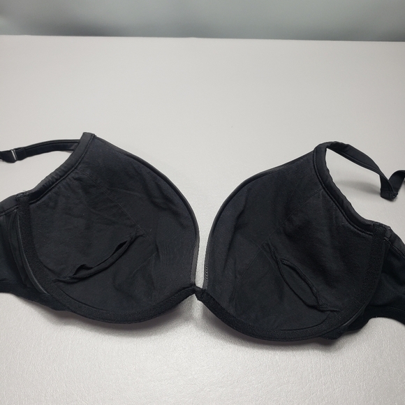 Cacique solid black bra with underwire women's plus size 44D - Picture 5 of 8